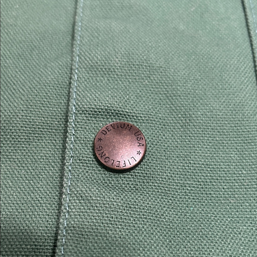 Devium Chapman Canvas Shirt Jacket Men’s XL Green Button-Up Utility Outdoor - Picture 13 of 15
